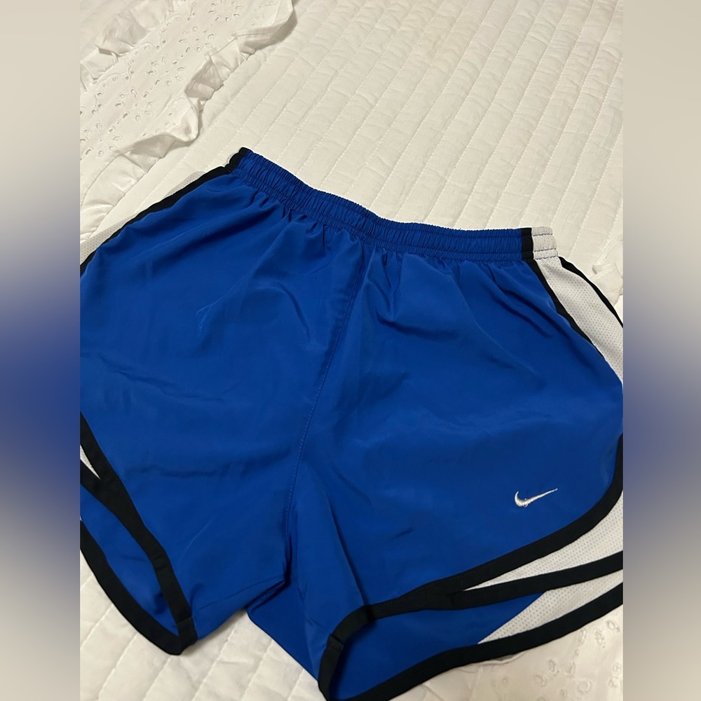 Nike Blue Athletic Shorts with Elastic Waistband
